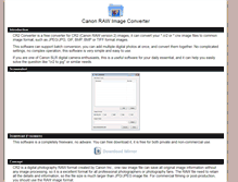 Tablet Screenshot of cr2converter.com